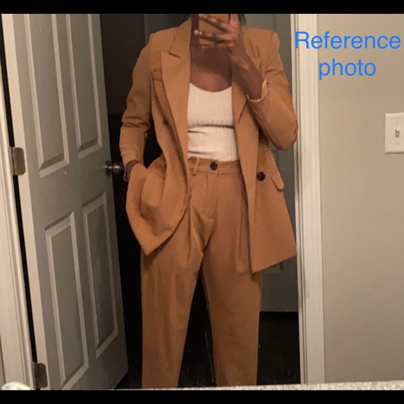 Pink Blazer matching set with abstract print